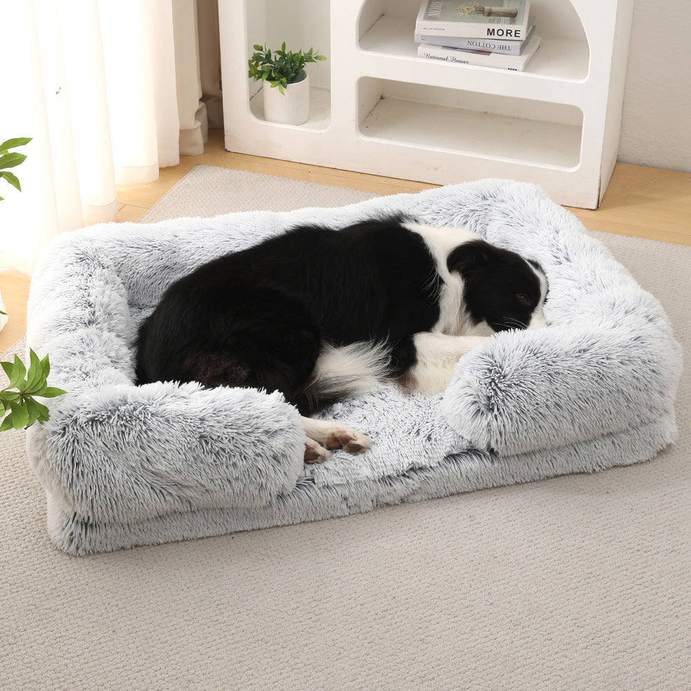 Cuccia Invernale in Peluche per Cani – Soffice, Lavabile, Multicolore, Estremamente Confortevole