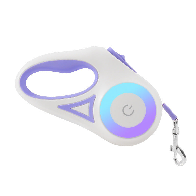 Guinzaglio Retrattile con Luce LED – Con Collare Abbinato per Cani e Gatti