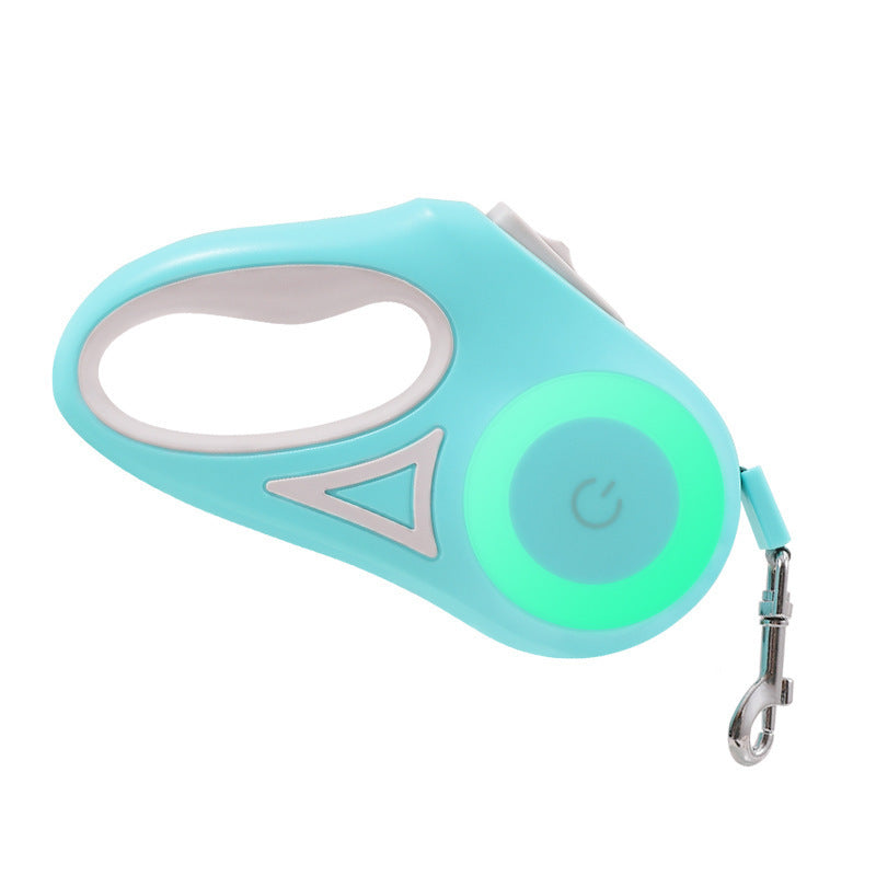 Guinzaglio Retrattile con Luce LED – Con Collare Abbinato per Cani e Gatti