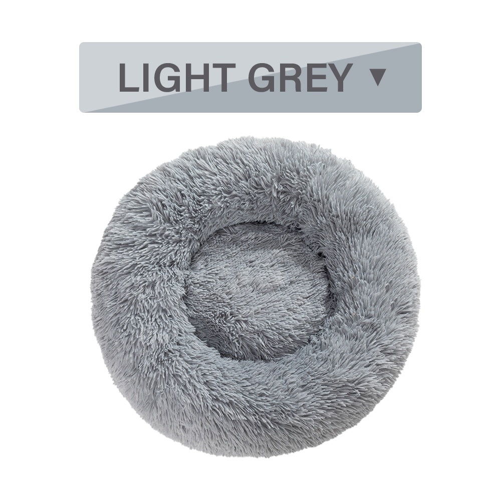 Cuccia Donut Antistress per Cani e Gatti – Ultra Morbida, Lavabile, in Peluche Lungo