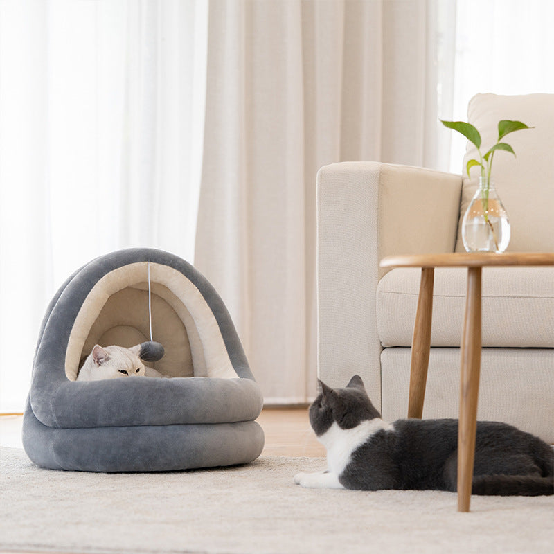 Letto Invernale per Gatti ad Alta Qualità – Cuccia Morbida e Calda per Gatti e Cani Piccoli