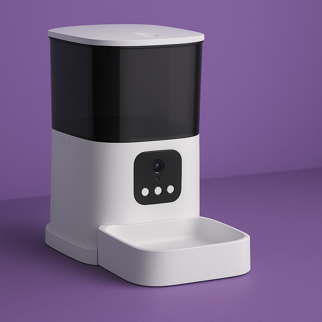 Distributore Automatico di Cibo per Animali con Controllo App (Wi-Fi)