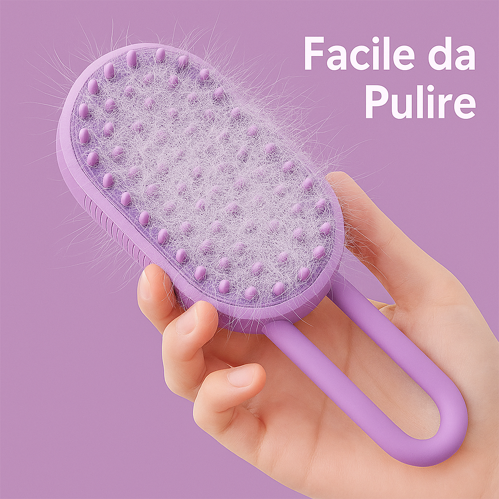 Coccole Pets - Spazzola Elettrica 3 in 1 per Cani e Gatti con Vapore