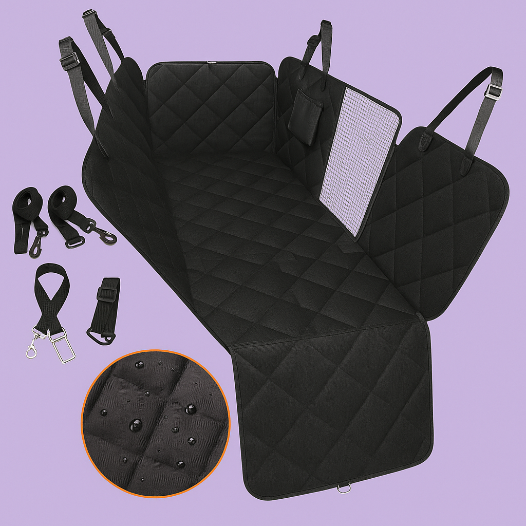 Coccole Pets – Coprisedile Auto per Cani con Finestra a Rete