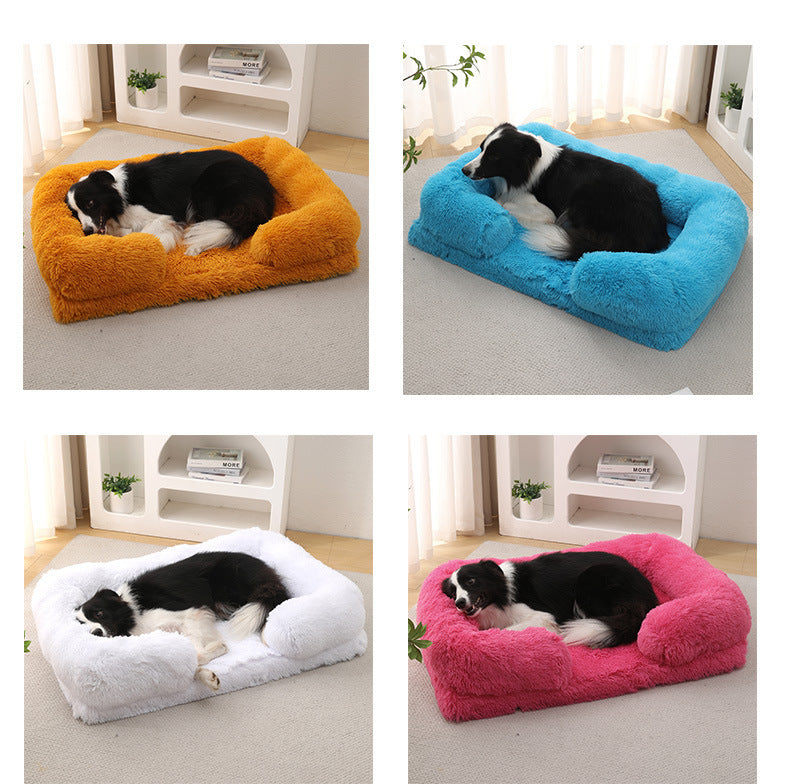 Cuccia Invernale in Peluche per Cani – Soffice, Lavabile, Multicolore, Estremamente Confortevole