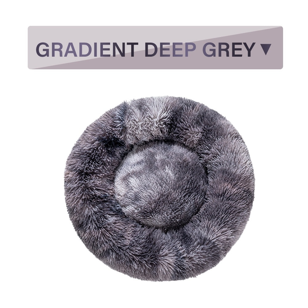 Cuccia Donut Antistress per Cani e Gatti – Ultra Morbida, Lavabile, in Peluche Lungo